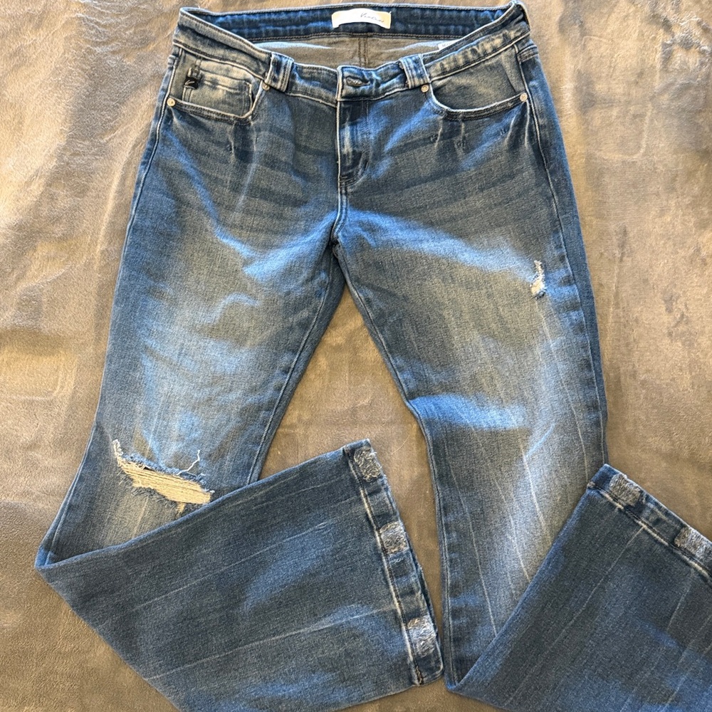 KanCan Low Rise Blue Distressed Jeans